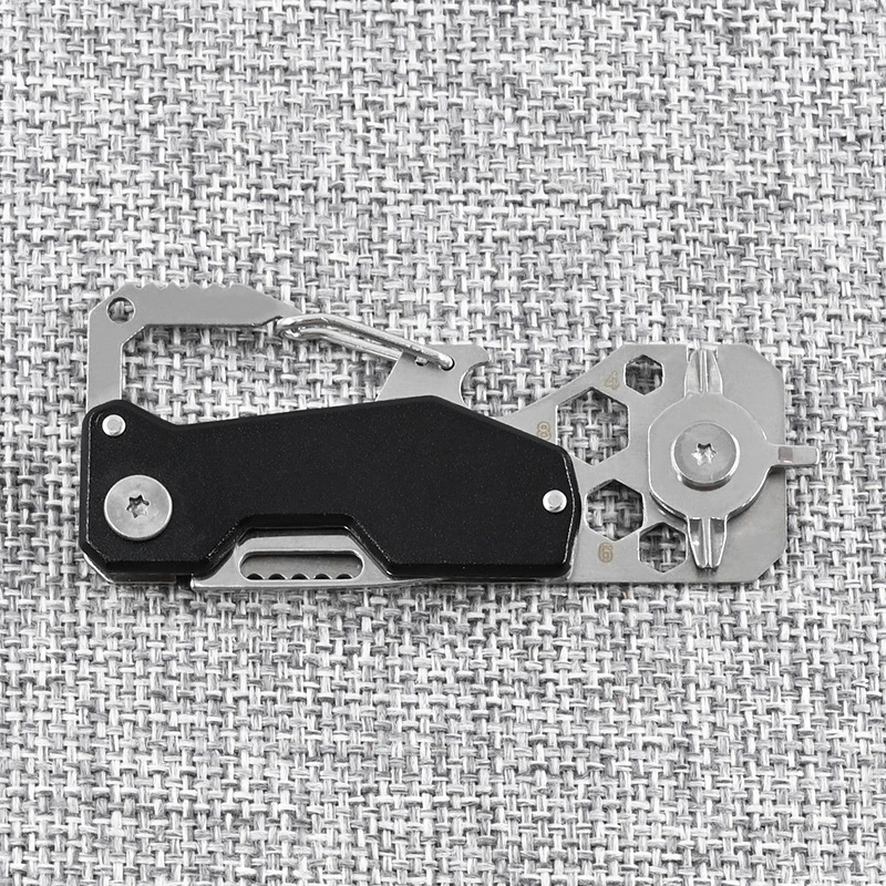 Открытый многофункциональный скалолазание открывалка для бутылок портативный высокая твердость EDC мини-карман складной нож инструментальная карта