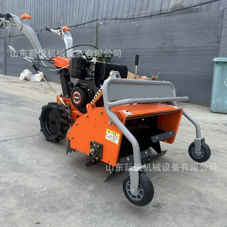 新款小型除草开沟机 四驱柴油除草机 农用前旋碎草微耕机