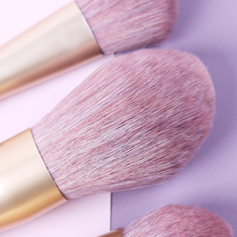 Zhuoerya en stock al por mayor cepillo de maquillaje serie de patata dulce púrpura conjunto de maquillaje cepillo de cola puntiaguda herramientas de belleza maquillaje cepillo traje