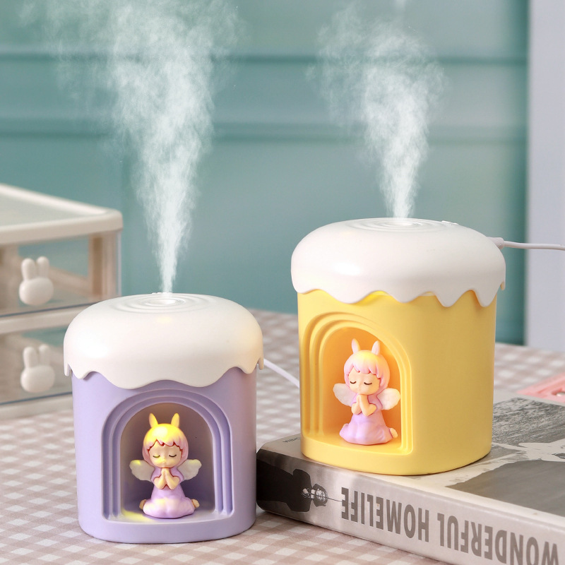 New Angel Cartoon Humidifier USB Water Spray Air Humidification Cute Office Desktop Gift Home New Angel Cartoon Humidifier USB Water Spray Air Humidification Cute Office Desktop Gift Home