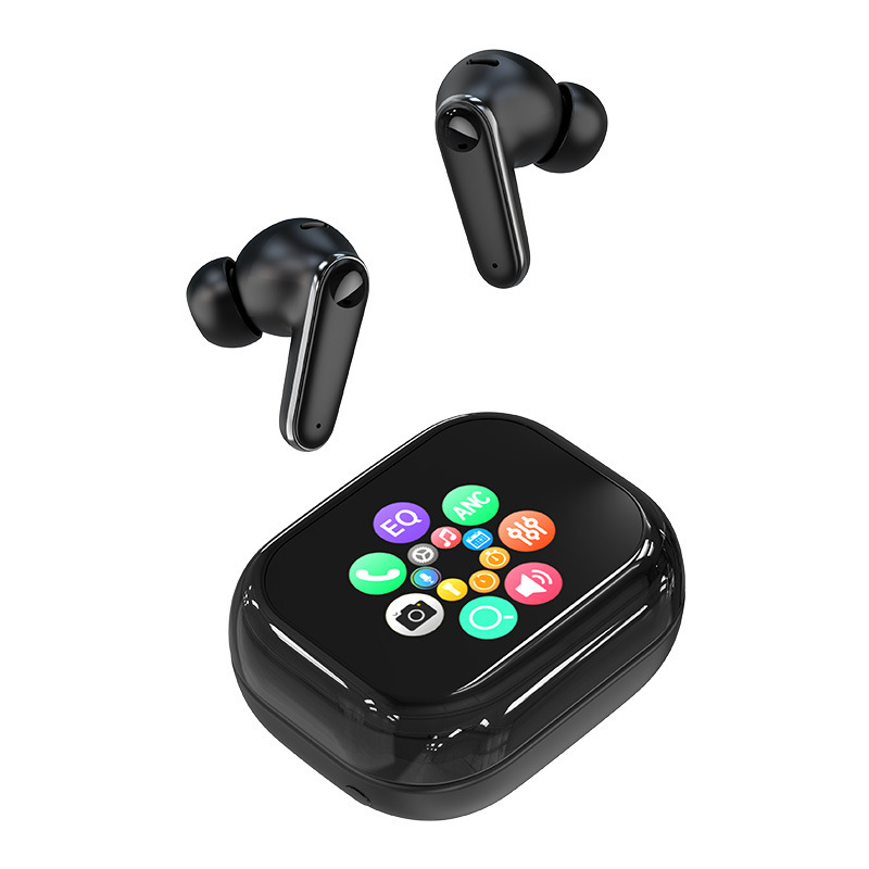 スクリーンタッチ付きANC ENCダブルノイズリダクションbluetoothイヤホン多機能入耳式ワイヤレスイヤホン新型プライベートモデル|undefined