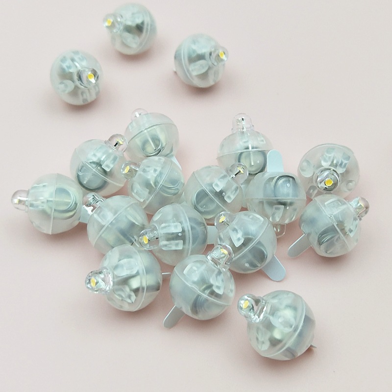 LED圆形发光球灯 隔离片开关灯球香囊吊坠填充配饰节日装饰灯配件