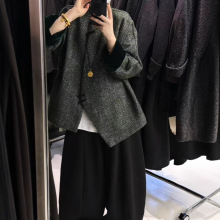 2025新中式初冬新韩系时尚高级双面呢羊毛绒大衣气质毛呢外套女