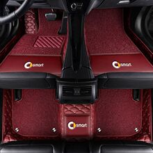 适用mart 斯玛特两座fortwo斯玛特四座精灵1号精灵3号包围车脚垫