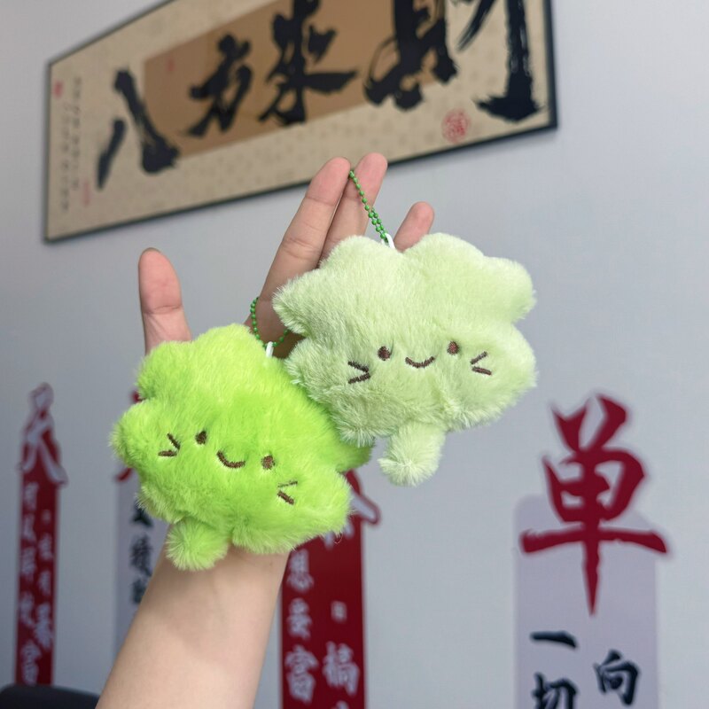 Cute New Four-Leaf Clover Cat Keychain Ins-Style Girly Four-Leaf Clover Doll Backpack Pendant Best Friend Gift Cute New Four-Leaf Clover Cat Keychain Ins-Style Girly Four-Leaf Clover Doll Backpack Pendant Best Friend Gift