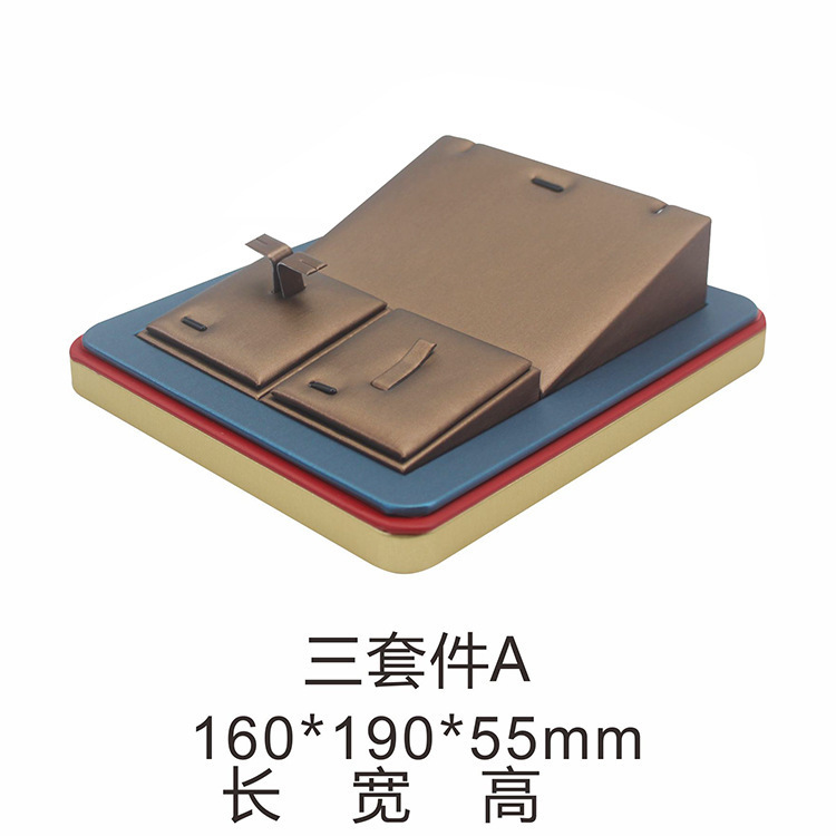 新しいジュエリー小道具古代ゴールドディスプレイラックジュエリーペンダントリングブレスレットイヤリングディスプレイラック|undefined