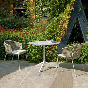 Outdoor Leisure Chair Nordic Balcony Backrest Rattan Chair Single Courtyard Table and Chair Combination Outdoor Home Rattan Chair Furniture