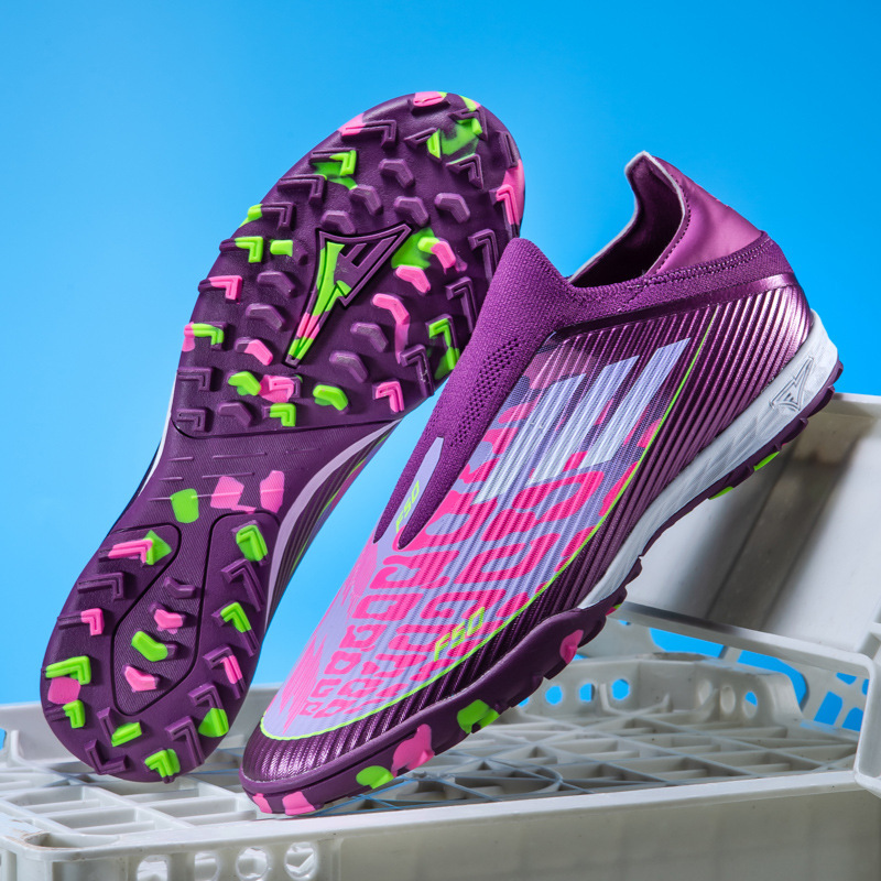 Zapatos de Fútbol de Caña Baja de Caucho y TPU Ligero para Césped Artificial