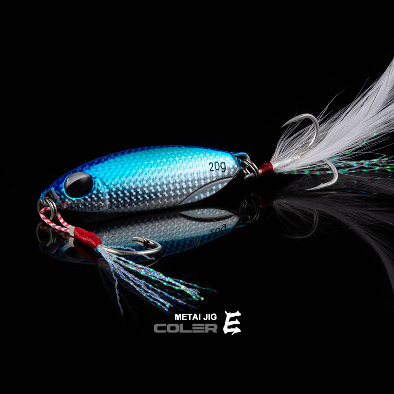 Sinking Jigging Spoon Lures Deep Diving Jigging Spoon Baits Fresh Water Bass Swimbait Tackle Gear