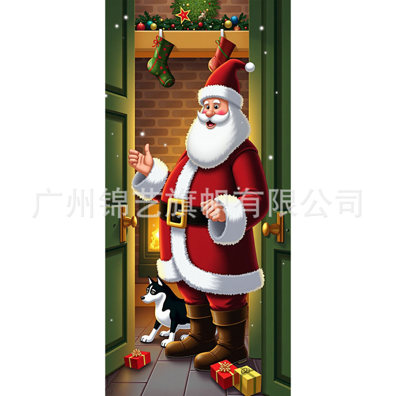 クロスボーダー新しいクリスマスドアカバードアハンギングホリデーパーティー装飾シーンレイアウト屋外アマゾンクリスマス|undefined