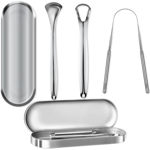 Adult Tongue Scraper Metal Tongue Scraper Tongue Cleaner Tongue Scraper Stainless Steel Tongue Cleaning Brush