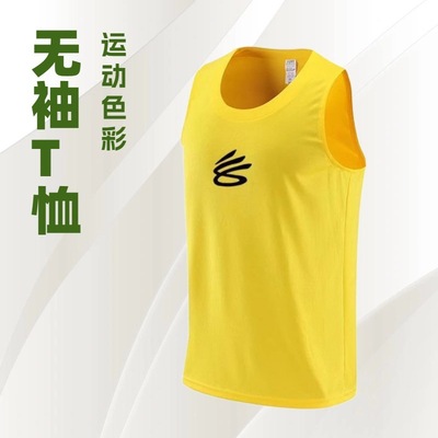 速干运动背心男美式宽松无袖训练服健身跑步透气篮球坎肩|ru