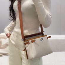 有标miniherbag2025休闲百搭帆布包迷你春夏新款单肩斜挎包包女包