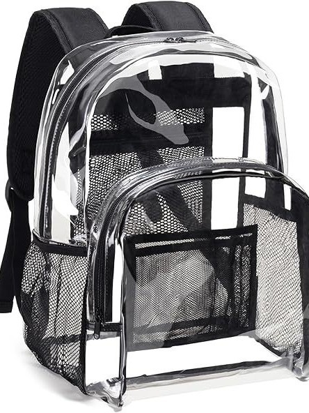 Transparent backpack PVC