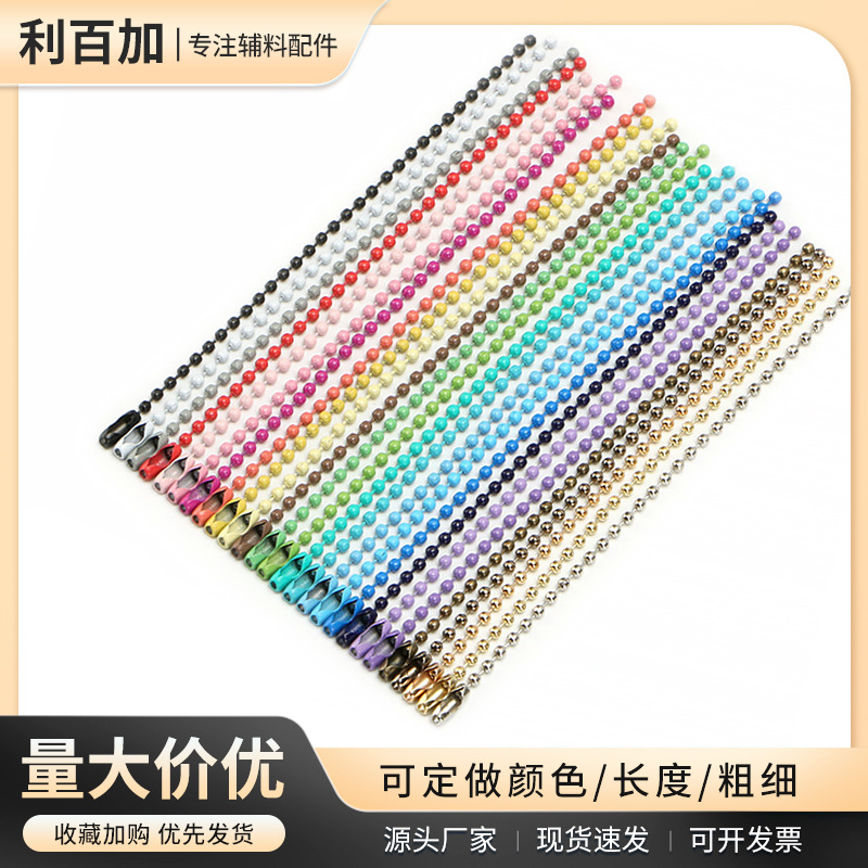 Accessory handmade, accessories, metal round beads, pendant, chain