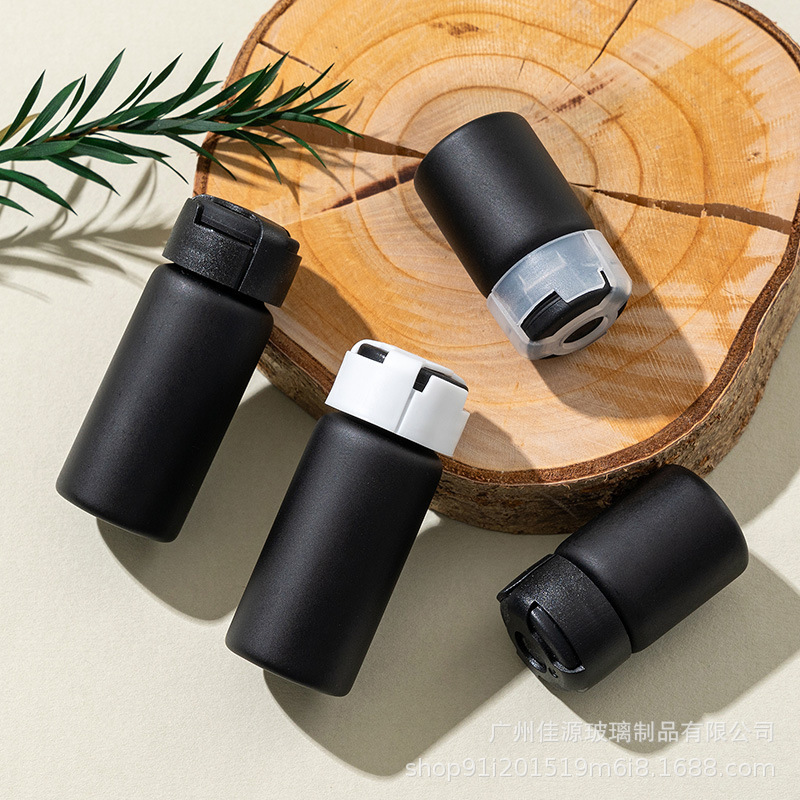 スポットマットブラックチューブボトル5ml10mlバヨネットバイアル透明ティアオフキャップアンプル凍結乾燥粉末ボトルオリジナル液体ボトル|undefined