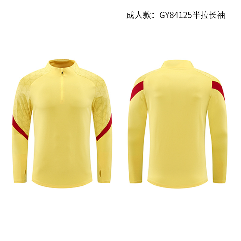 Juegos de otoño y invierno, ropa de equipo, manga de hombro, carrera transfronteriza de dos piezas, traje deportivo de hombre personalizado