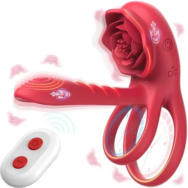 Tanhua 1a, 2a e 3a generazione Vibrante Wireless Telecomando Controllo Eiaculazione Risonanza Coppia Doppio Anello Adulti_voghion.com