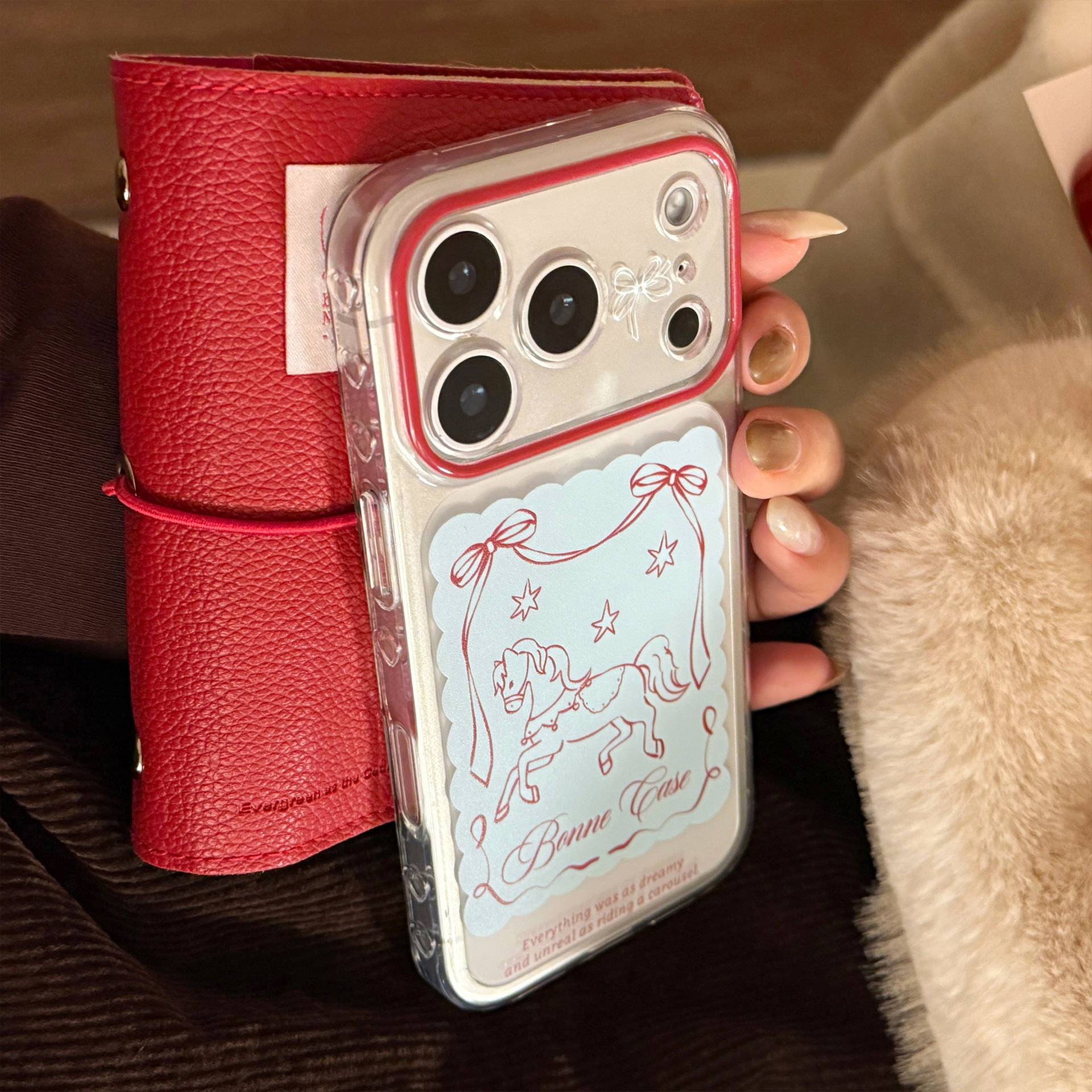 Transparent Cartoon Protective Phone Case For Iphone Series_voghion.com