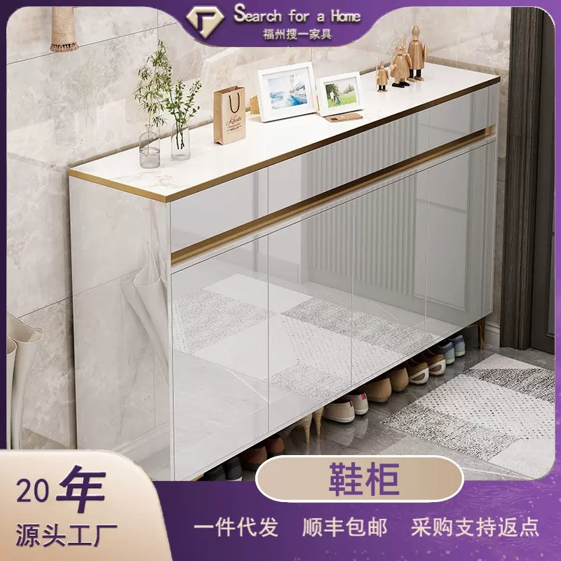 鞋柜家用门口入门轻奢大容量玄关柜一体新款2025爆款室内靠墙鞋架