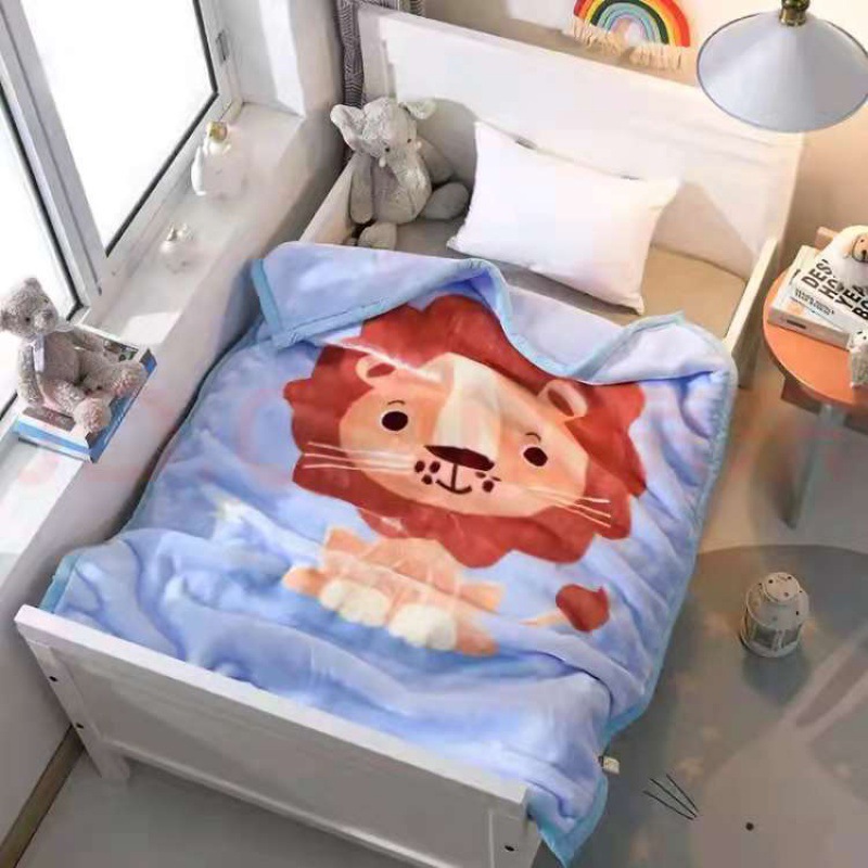 2.4kg 두꺼운 구름 담요-푸른 사자 110*140