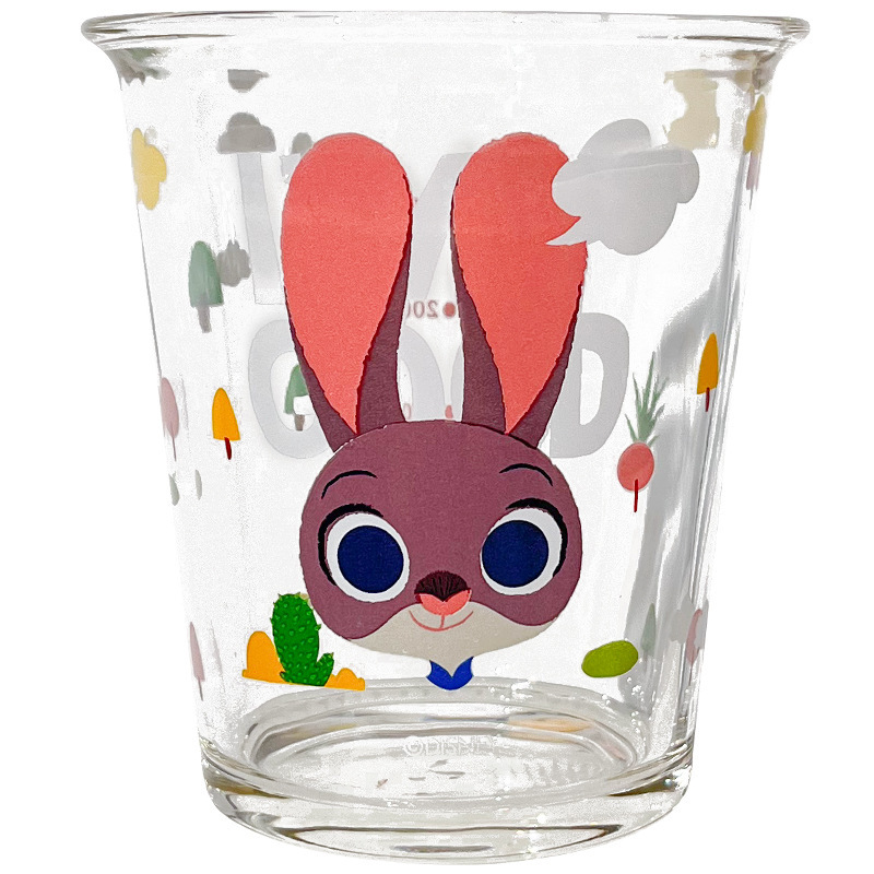 かわいいガラスのコップの漫画の子供のコップの家庭用の反口のコップの飲み物のコップの高い顔の値のカップルのジュースのコップ|undefined