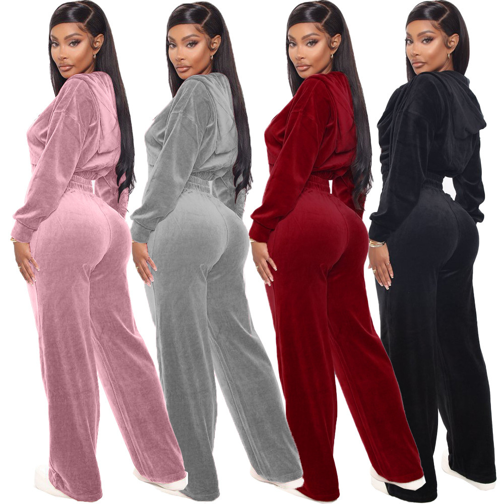 2025 Cross-Border European American Autumn/Winter Women's Clothing Hot Sale Korean Velvet Zipper Jacket And_ecoleips.com
