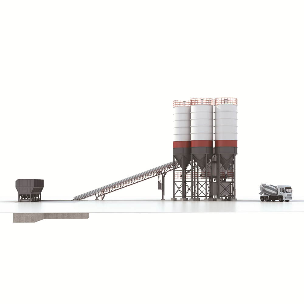 南方路机NFLG HZS100J 集装箱垂直斗提式混凝土搅拌站