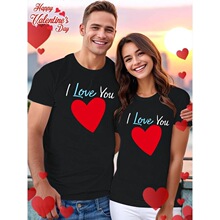 K 51550 Valentine's Day Print T-Shirt ���˽�ӡ��T�� �羳����