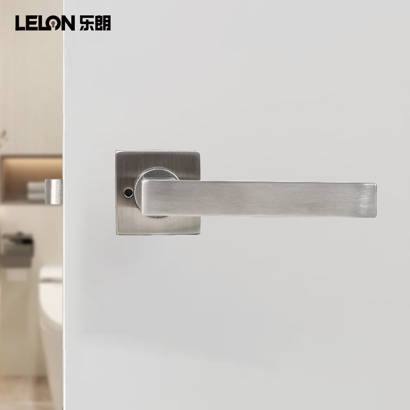 Cerradura de puerta de baño de acero inoxidable personalizada de comercio exterior cerradura de privacidad sin llave Corea Australia freno de puerta de baño cerradura de baño