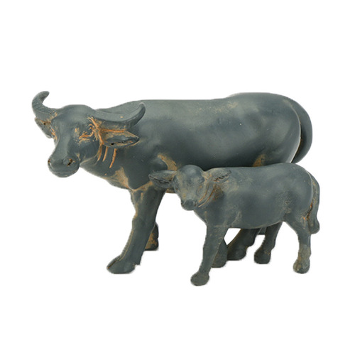 Animal buffalo ornaments micro landscape bonsai landscaping decorations flower pots courtyard rockery flowing water decoration home accessories