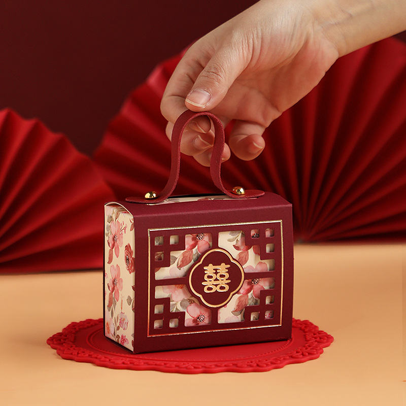 2024 New Wedding Candy Box for Online Pop-Up Weddings - High-End Packaging Box, Empty Bridal Candy Box