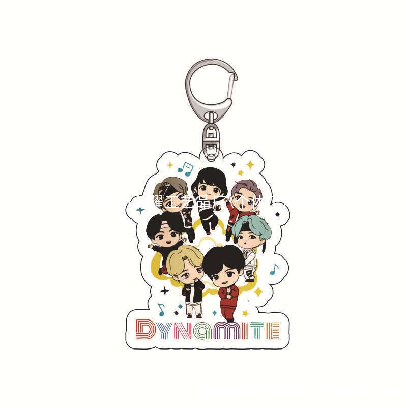 In-Stock Korean Creative Bts Candy Series Keychains Cartoon Pendants Keychains Campus Pendants Wholesale
