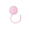 Cotton rope ball with rope large 6cm pink