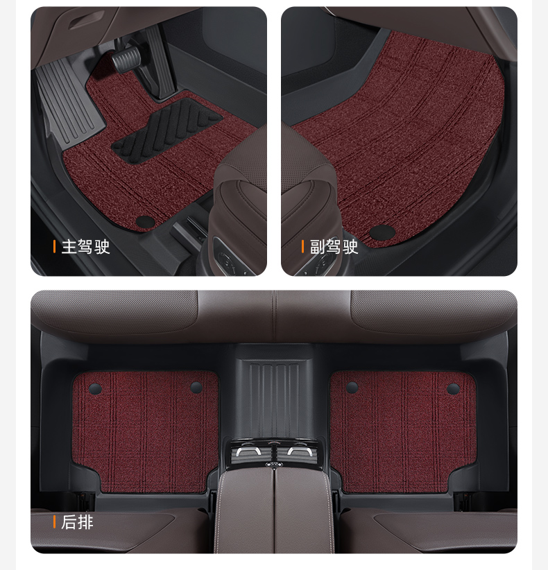 Qiao's TPE full-coverage car floor mats are suitable for Volkswagen Lavida, Sagitar, Magotan, Passat, Golf, and Tiguan L
