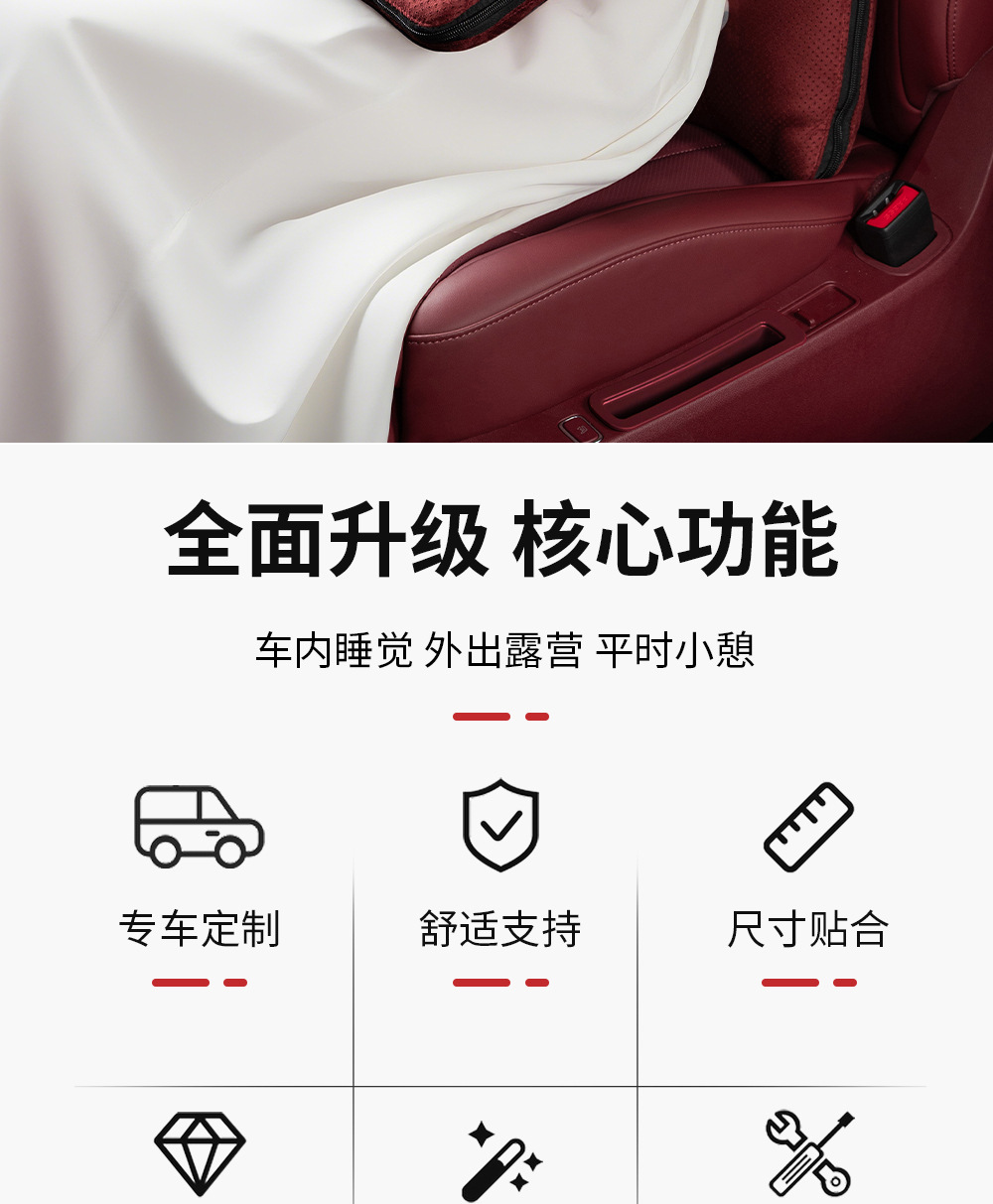 Suitable for Aito M9 M8 M7 M5 Car Pillow, Multifunctional Air Conditioning Blanket, Lumbar Support, Car Interior Accessories