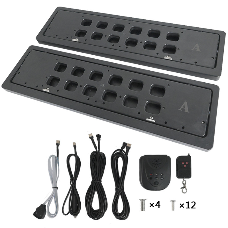 Factory Direct Sales European Standard Russian and Dutch License Plate Holder Us Standard Electric Flip License Plate Holder Amazon Best-Selling Product