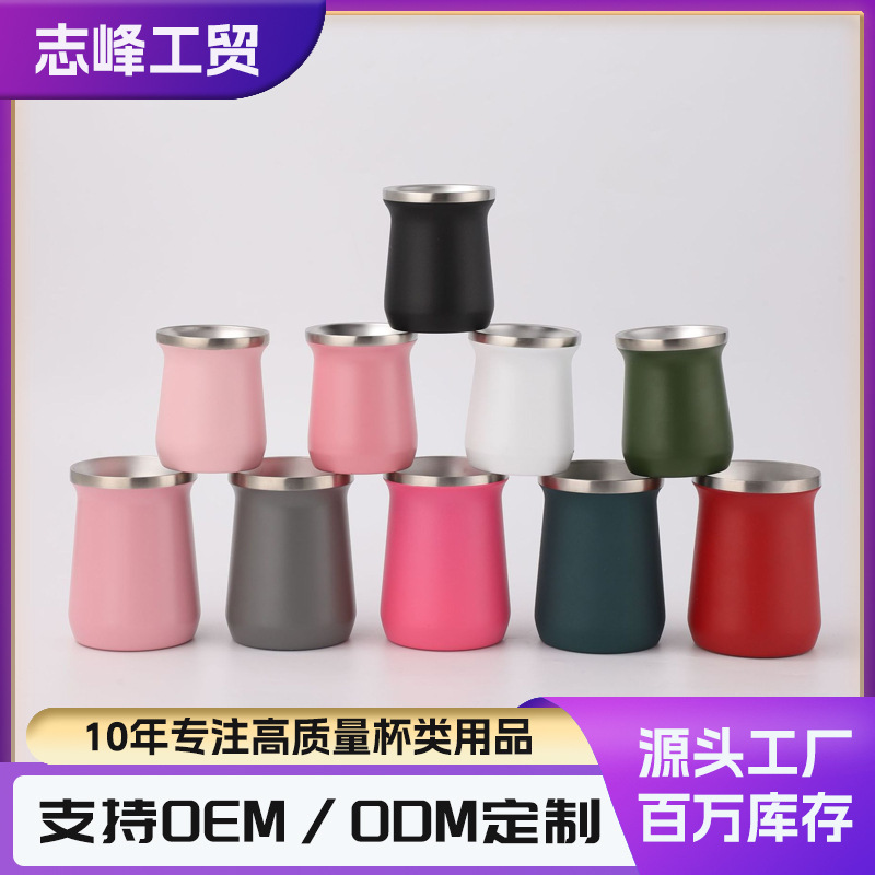 Taza Madai de acero inoxidable 304 transfronterizo conveniente taza de cerveza simple color sólido taza de café del coche