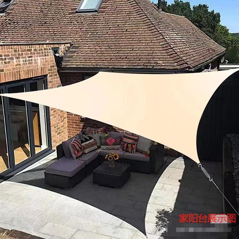 Sunshade Sails in Stock, Cross-Border Amazon Hot-Selling Garden and Pool Sunshade Tents, Sun Protection Supply Source Manufacturer