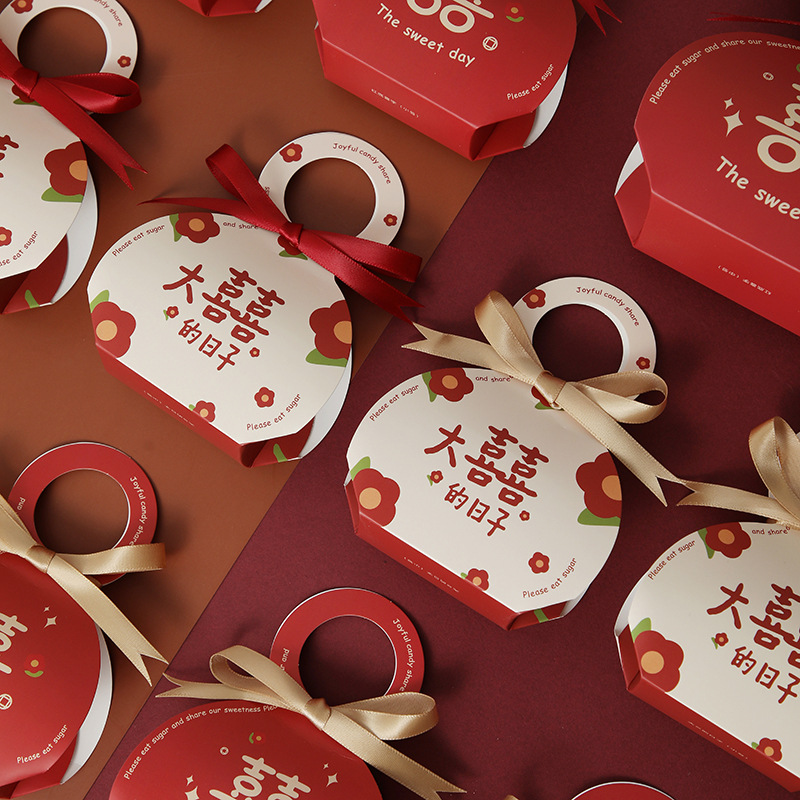 新款手提结婚喜糖伴手礼盒糖果生日满月包装情人节巧克力包装盒