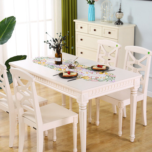 American Country Beautiful Hollow Table Runner Table Strap Decorative Towel Mori Series TV Cabinet Coffee Table Shoe Cabinet Dust-proof Shooting Props