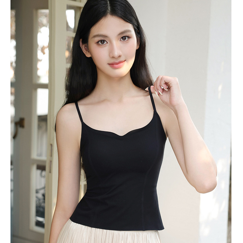 Helen Collar Seamless Brushed Long Strap Rice Skin Liquid Foundation Skin Milk White Black