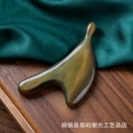 天然牦牛角嫩芽板刮痧点穴拔筋天然面部女脸部美容棒点穴眼部批发