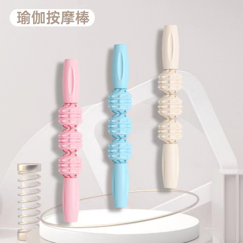 Massage Stick Wolf Fang Muscle Relaxer Slimming Gadget Calf Massage Roller Fitness Foam Roller Langya Roller