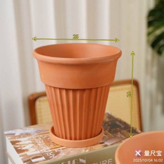 赤い陶器の植木鉢、吸水性、通気性、根腐れしない粘土トレイ、浮遊粘土ポット、大型の緑の植物多肉植物ポット|undefined