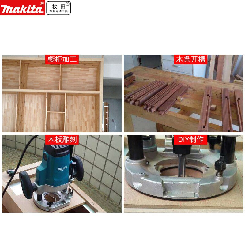 Muchieda Muchieda fresador de madera eléctrico máquina de talla de carpintería ranura máquina de recorte de bordes DIY máquina de gong placa invertida M3600B eléctrica