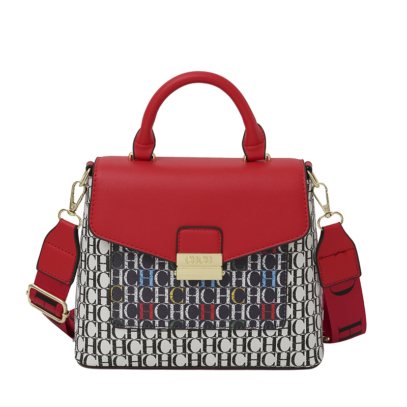 Bolso de hombro transfronterizo para mujer nuevo bolso de moda de gran capacidad con sentido premium retro clásico con letras impresas