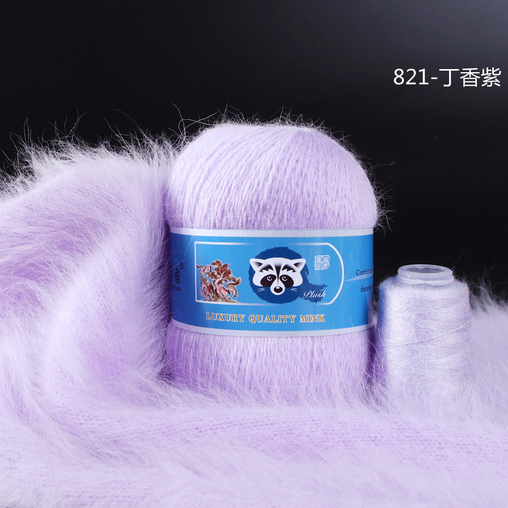 Venta Directa de fábrica medio grueso tejido a mano de lana de visón de lana Bola de lana tejida al por mayor de bricolaje bola de lana gran cantidad de descuento