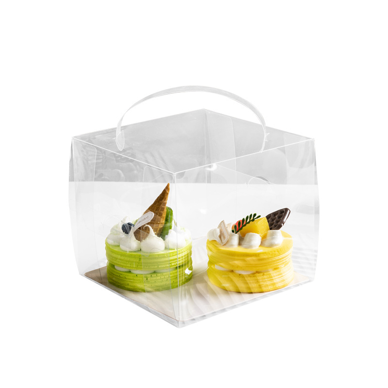 手提2寸3蛋糕盒4泡芙小盒子5包装6透明迷你7甜品烘焙纸杯网红芳素