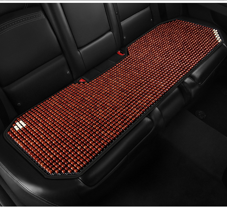 Car Seat Cushion Summer Cooling Pad Single Piece Ice-Cool Pad for Large and Small Cars, Truck Ventilation Breathable Wooden Bead Universal Front Seat Pad